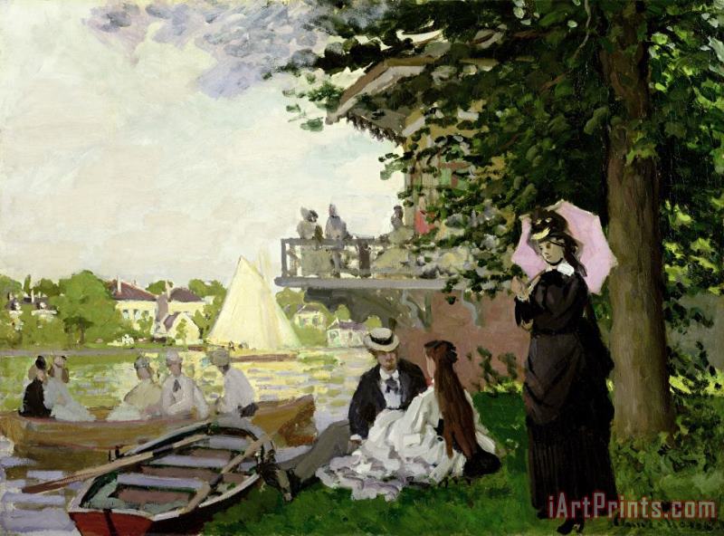 Garden House on the Zaan - Zaandam painting - Claude Monet Garden House on the Zaan - Zaandam Art Print