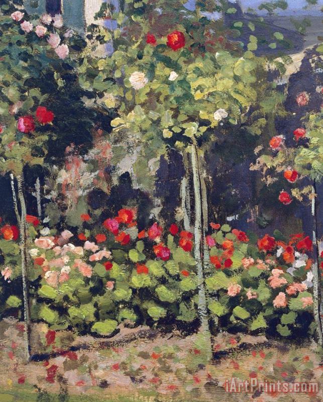 Claude Monet Garden In Bloom Art Painting