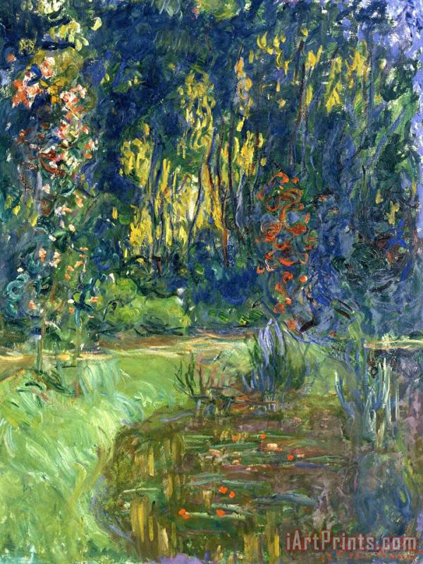 Garden Of Giverny painting - Claude Monet Garden Of Giverny Art Print