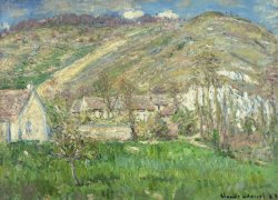 Claude Monet Hamlet In The Cliffs Near Giverny painting