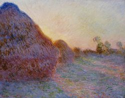 Claude Monet Haystacks painting