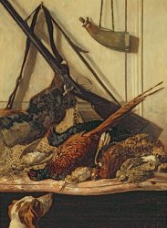 Claude Monet Hunting Trophies painting