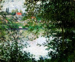 Claude Monet Ile de La Grande Jatte Through the Trees painting