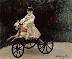 Claude Monet Jean Monet on his Hobby Horse painting