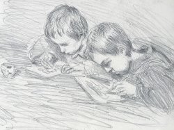Claude Monet Jean Pierre Hoschede And Michel Monet painting