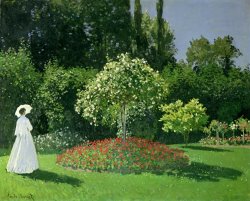 Claude Monet Jeanne Marie Lecadre in the Garden painting