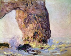 Claude Monet La Manneporte painting