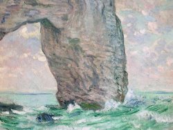 Claude Monet La Manneporte a Etretat painting