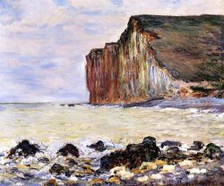Claude Monet Les Petites Dalles painting