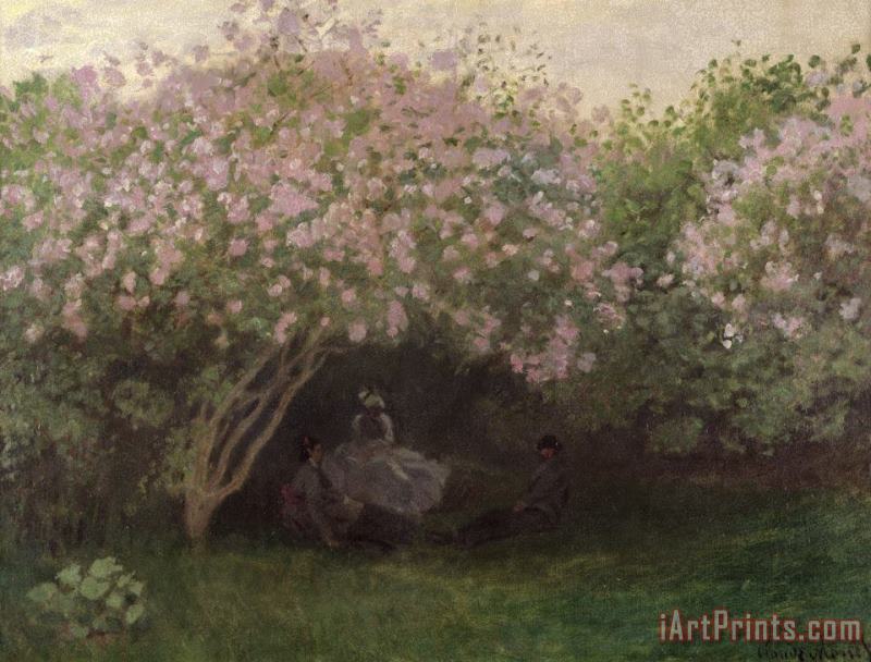 Claude Monet Lilacs Art Painting