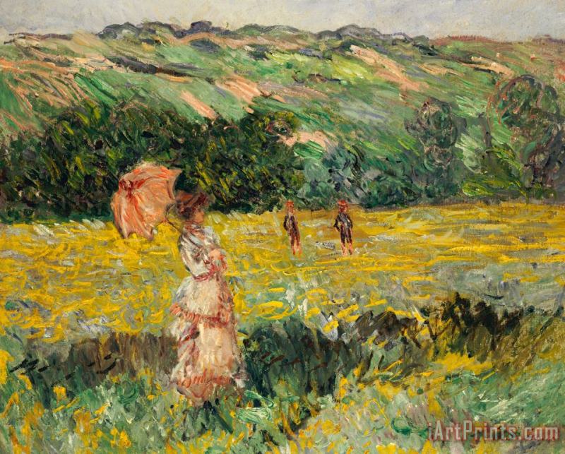 Limetz Meadow painting - Claude Monet Limetz Meadow Art Print