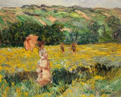 Claude Monet Limetz Meadow painting
