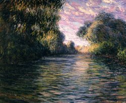 Claude Monet Morning on the Seine painting