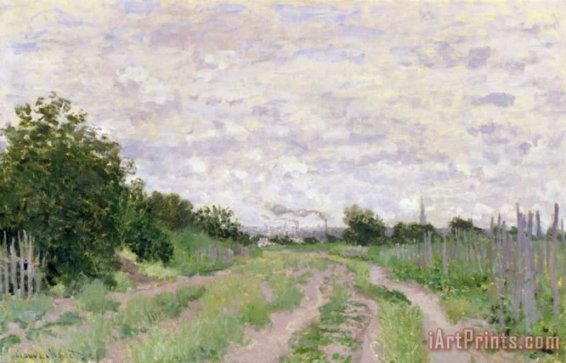 Path through the Vines at Argenteuil painting - Claude Monet Path through the Vines at Argenteuil Art Print