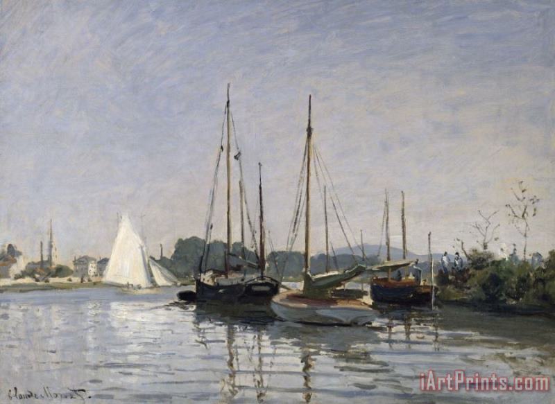 Pleasure Boats Argenteuil painting - Claude Monet Pleasure Boats Argenteuil Art Print