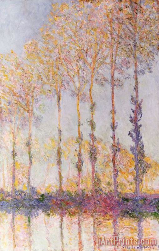 Claude Monet Poplars on the Banks of the Epte Art Print