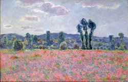 Claude Monet Poppy Field painting