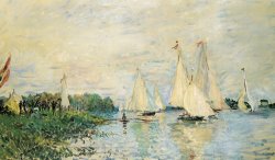 Claude Monet Regatta At Argenteuil painting