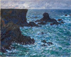 Claude Monet Rocks at Port Coton the Lion Rock painting