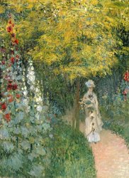 Claude Monet Rose Garden painting