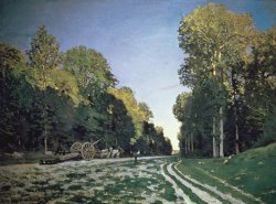 Claude Monet Route de Chailly painting