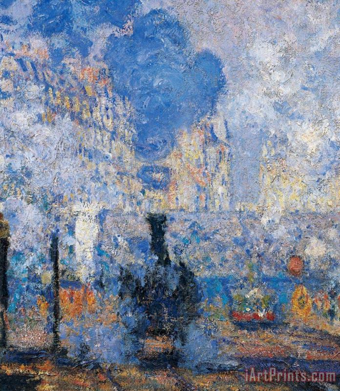 Claude Monet Saint Lazare Station Art Print