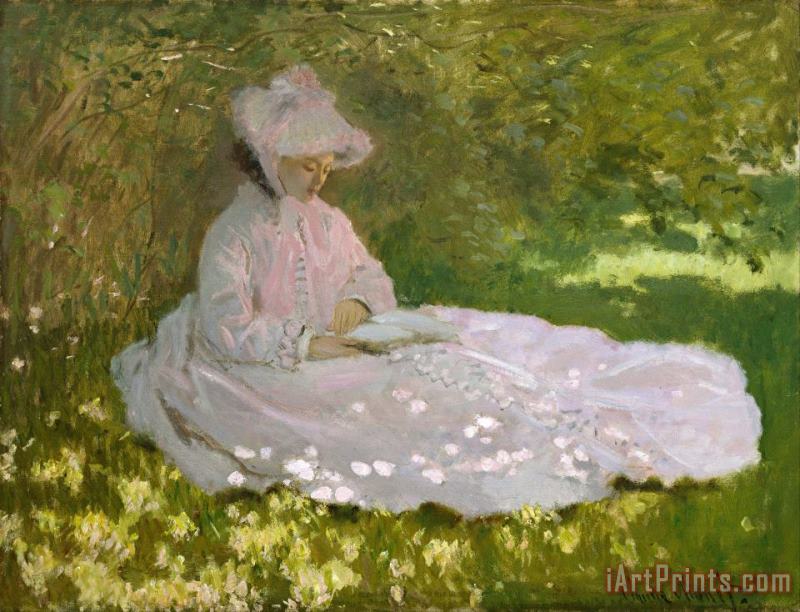 Claude Monet Springtime Art Painting