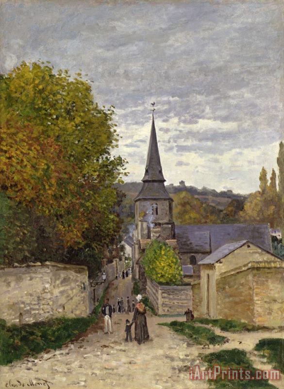 Street in Sainte Adresse painting - Claude Monet Street in Sainte Adresse Art Print