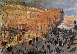 Claude Monet Study For The Boulevard Des Capucines painting
