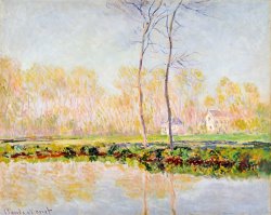 Claude Monet The Banks of the River Epte at Giverny painting