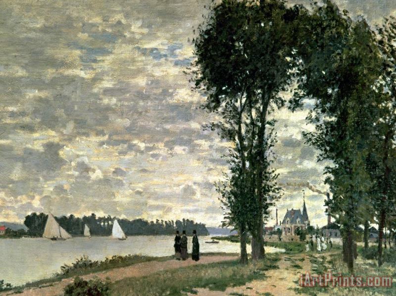 The Banks of the Seine at Argenteuil painting - Claude Monet The Banks of the Seine at Argenteuil Art Print