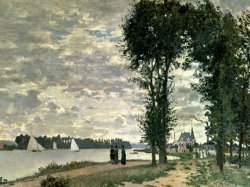 Claude Monet The Banks of the Seine at Argenteuil painting