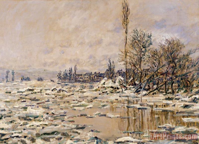 Claude Monet The Break-up Of The Ice Art Print