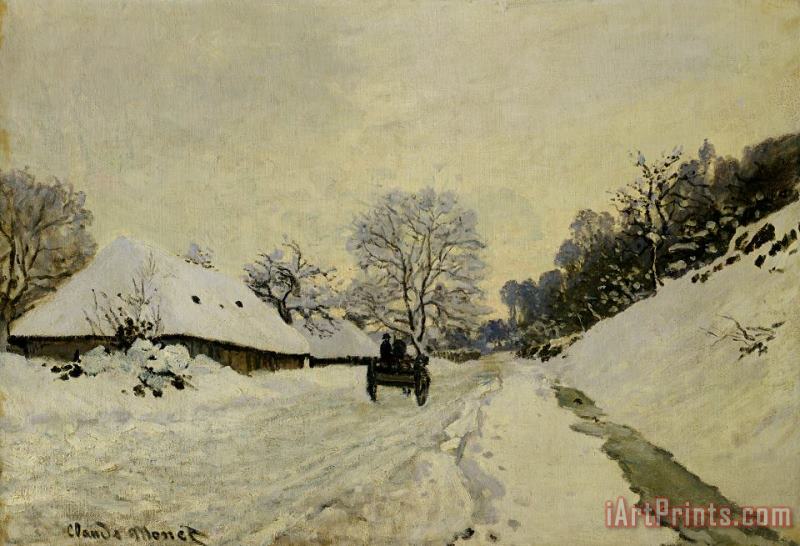 Claude Monet The Cart Art Painting
