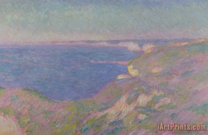 The Cliffs Near Dieppe painting - Claude Monet The Cliffs Near Dieppe Art Print