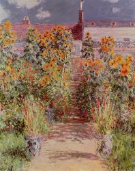 Claude Monet The Garden at Vetheuil painting