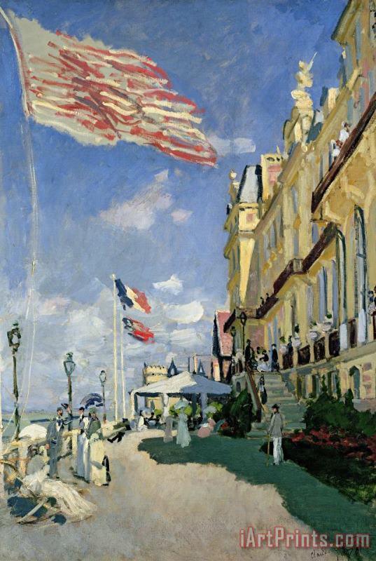 Claude Monet The Hotel des Roches Noires at Trouville Art Painting