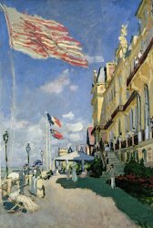 Claude Monet The Hotel des Roches Noires at Trouville painting