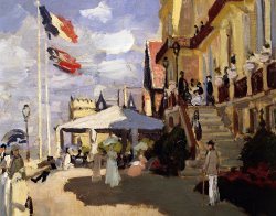 Claude Monet The Hotel Des Roches Noires At Trouville painting