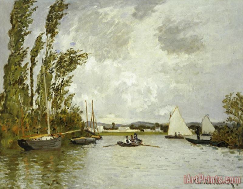 Claude Monet The Little Branch of the Seine at Argenteuil Art Print