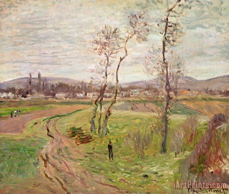 The Plain At Gennevilliers painting - Claude Monet The Plain At Gennevilliers Art Print