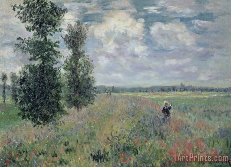 The Poppy Field painting - Claude Monet The Poppy Field Art Print