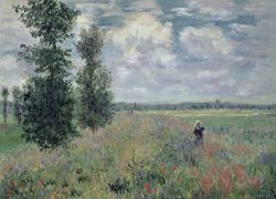 Claude Monet The Poppy Field painting