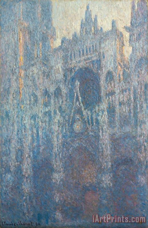 The Portal Of Rouen Cathedral In Morning Light painting - Claude Monet The Portal Of Rouen Cathedral In Morning Light Art Print