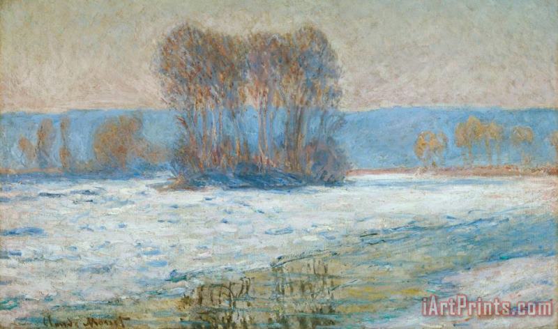 The Seine at Bennecourt painting - Claude Monet The Seine at Bennecourt Art Print