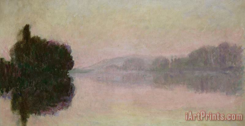 Claude Monet The Seine at Port-Villez - Evening Effect Art Print