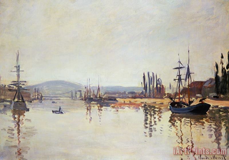 The Seine Below Rouen painting - Claude Monet The Seine Below Rouen Art Print