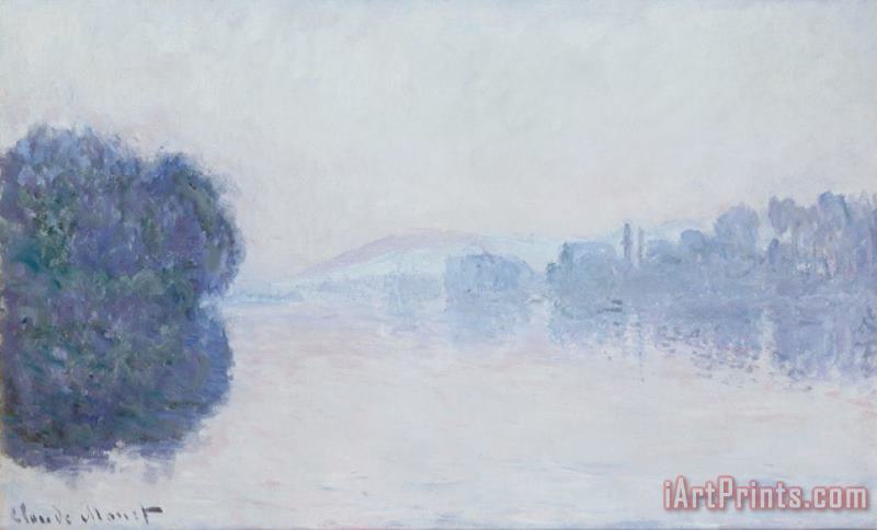 The Seine near Vernon painting - Claude Monet The Seine near Vernon Art Print