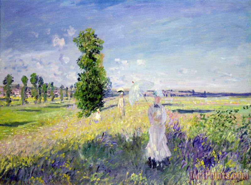The Walk painting - Claude Monet The Walk Art Print