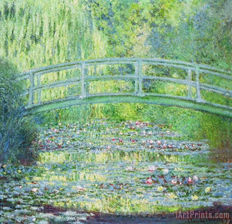 The Waterlily Pond with the Japanese Bridge painting - Claude Monet The Waterlily Pond with the Japanese Bridge Art Print